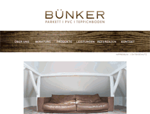 Tablet Screenshot of buenker-parkett.de